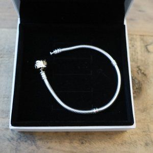 BNIB Pandora Moments Snake Chain Charm Bracelet 14K